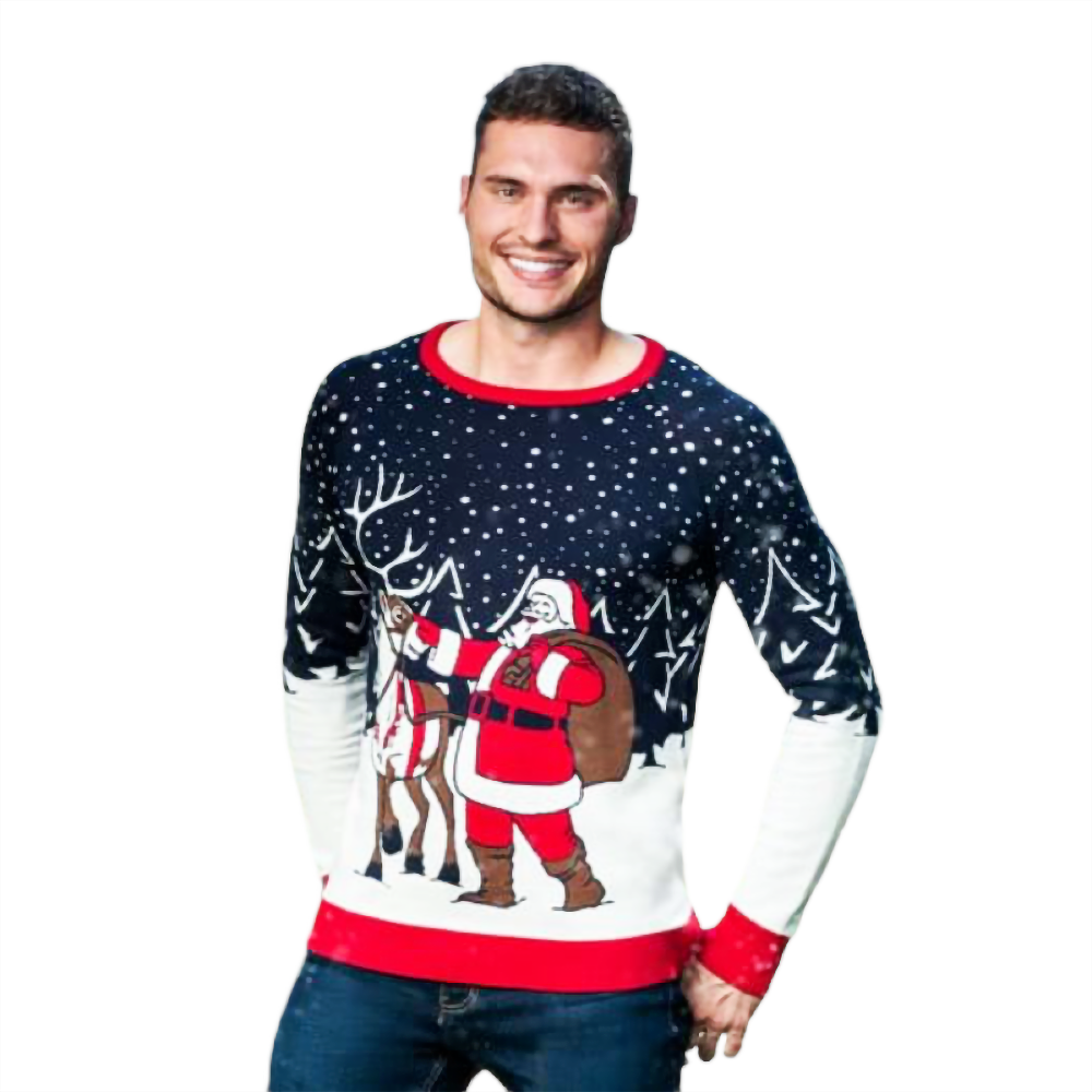 Ugly christmas hot sale reindeer sweater