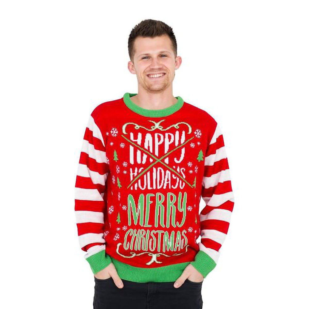 Happy Holidays Merry Sweater S