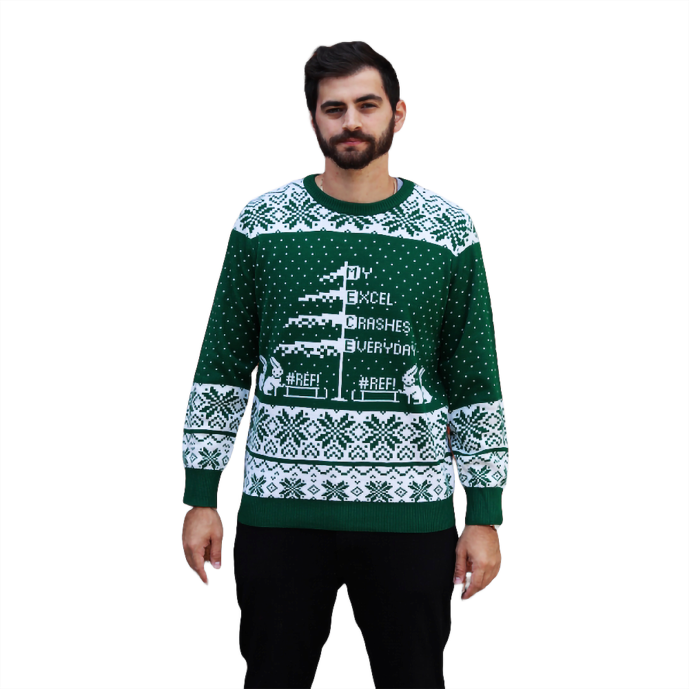 Cropped christmas sweater best sale