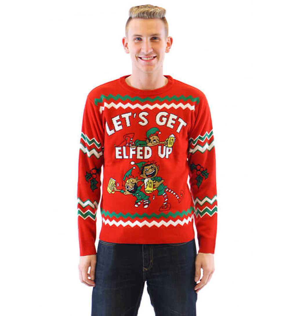 Drunk 2025 elf sweaters