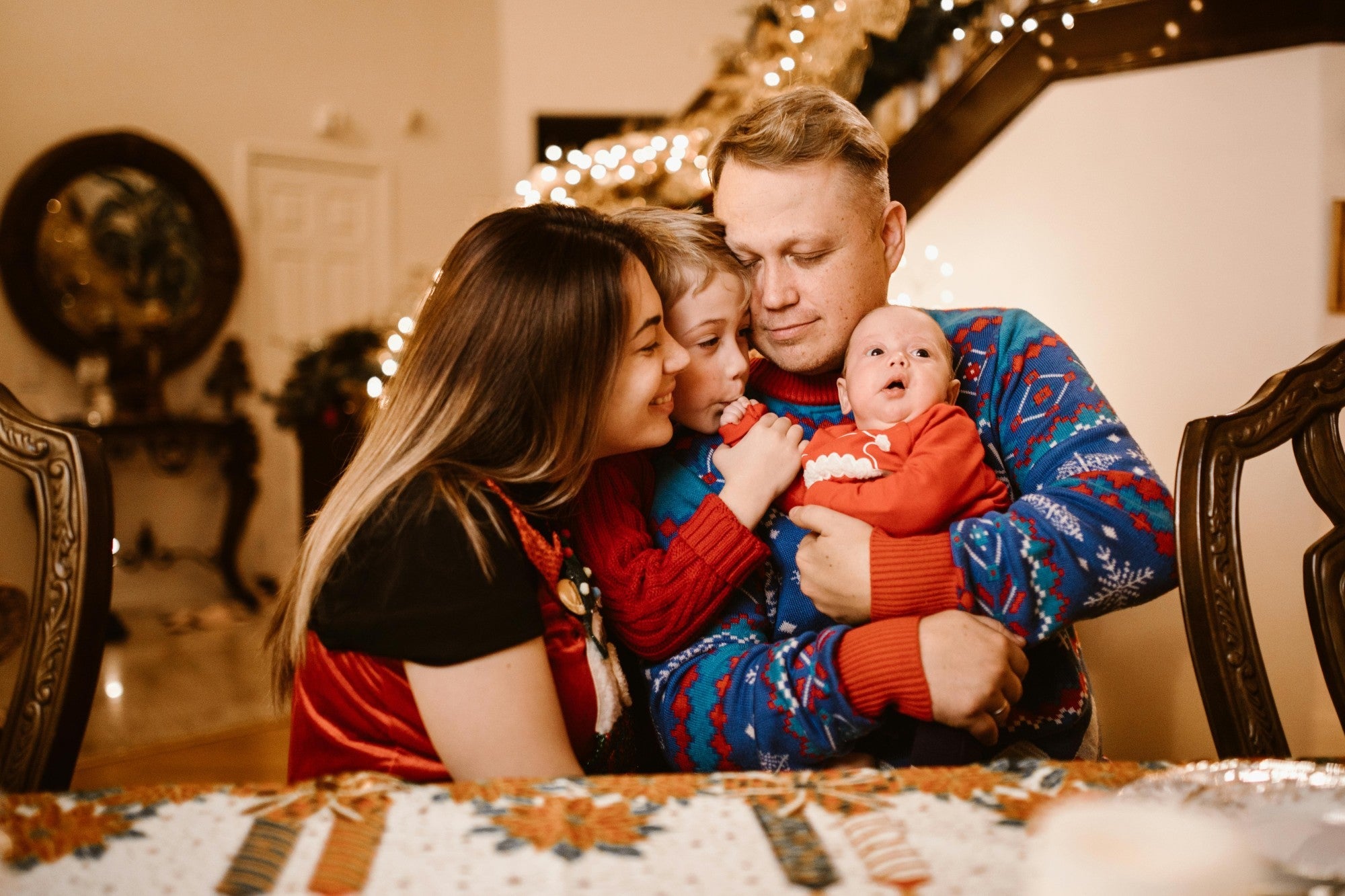 Family Photo Ready: Coordinating Kids and Adults Christmas Sweaters