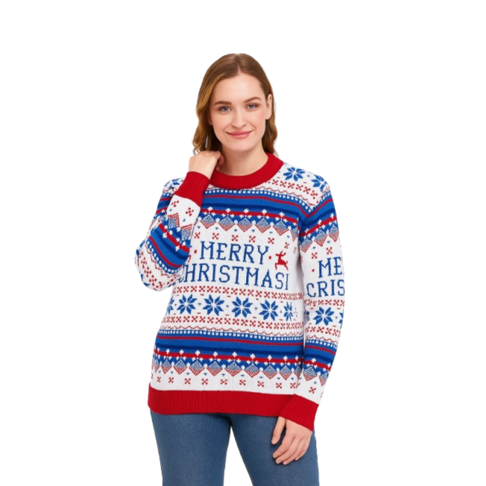 White Merry Christmas Sweater