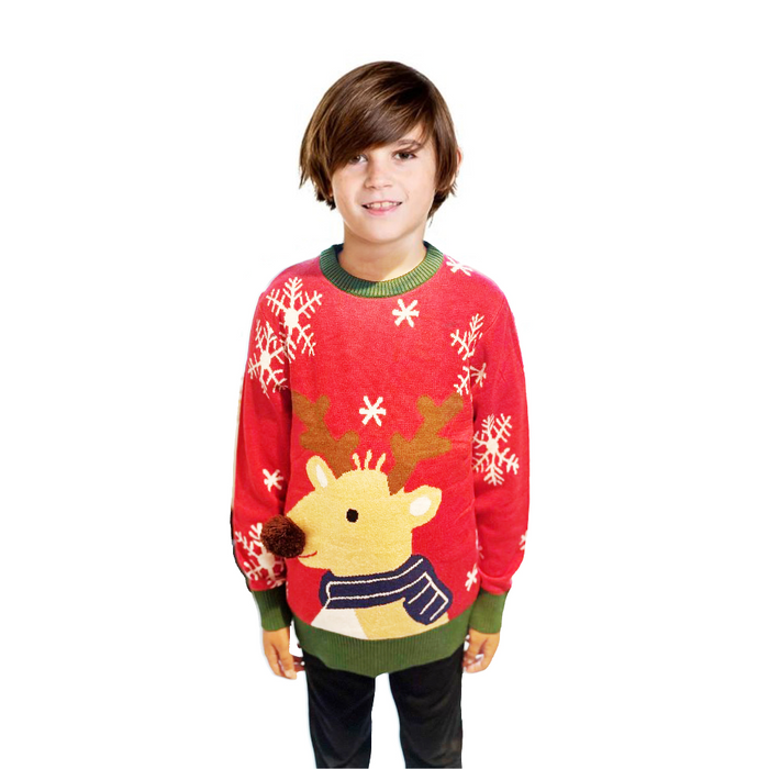Nosy Reindeer Christmas Sweater