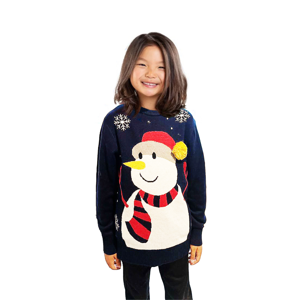 Family Bundle - Snowman Sweater With a Pompom