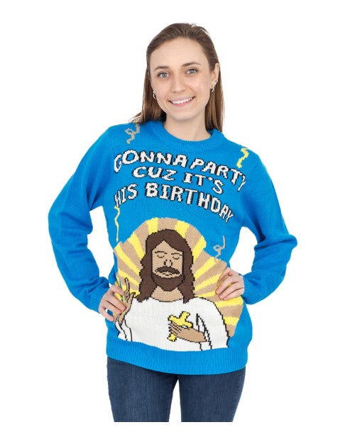 Jesus Birthday Party Sweater