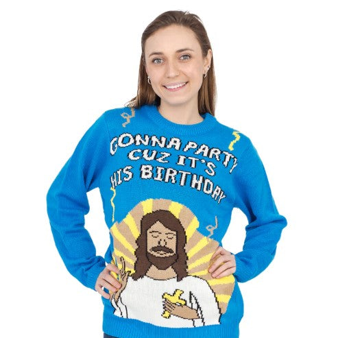 Jesus Birthday Party Sweater