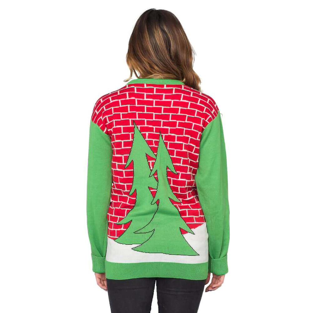 Holiday Cheers! Santa With Beer Holder Stocking  Sweater